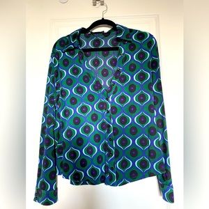 Zara green/black stretch shirt Size XXL but small fit